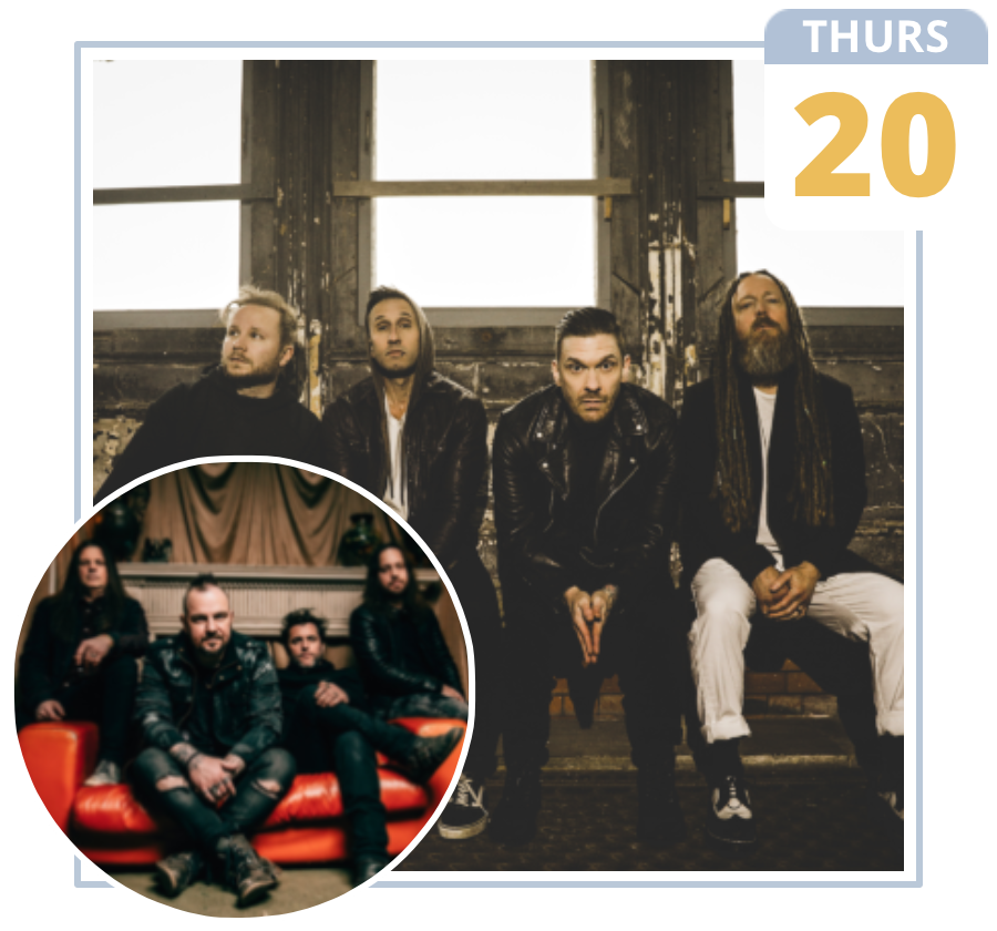 Shinedown and<br />Saint Asonia Square